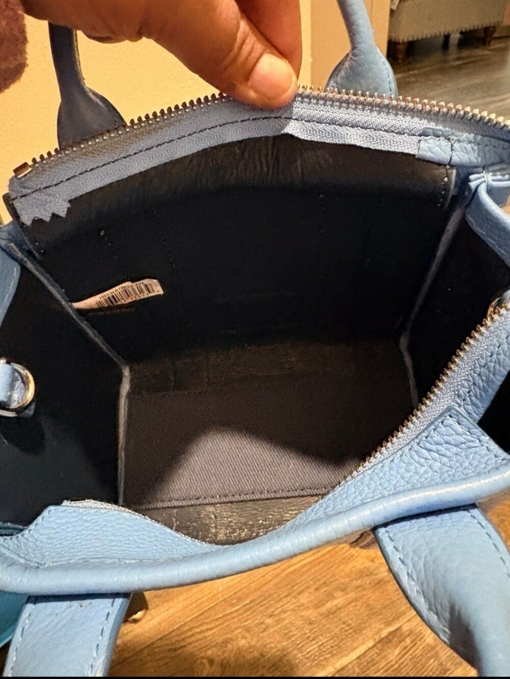 Marc Jacobs Mini Tote Bag in Spring Blue - Picture 7 of 9